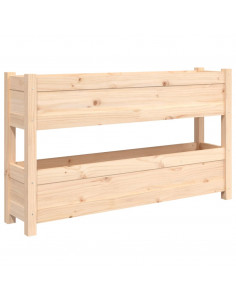 Fioriera 112x25x66 cm in Legno Massello di Pino 2