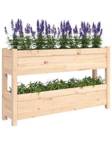 Fioriera 112x25x66 cm in Legno Massello di Pino