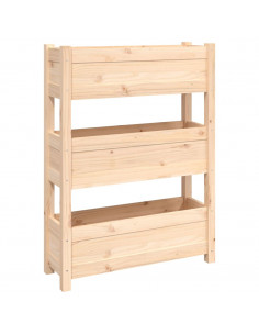 Fioriera 77x25x104,5 cm in Legno Massello di Pino 2