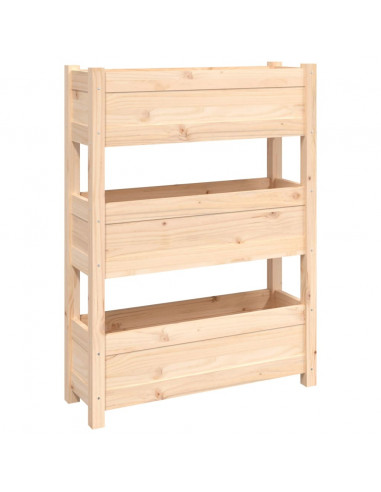 Fioriera 77x25x104,5 cm in Legno Massello di Pino