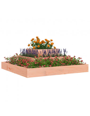 Fioriera 80x80x27 cm in Legno Massello di Douglas