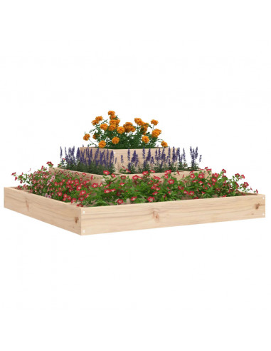 Fioriera 80x80x27 cm in Legno Massello di Pino