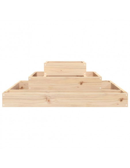 Fioriera 80x80x27 cm in Legno Massello di Pino