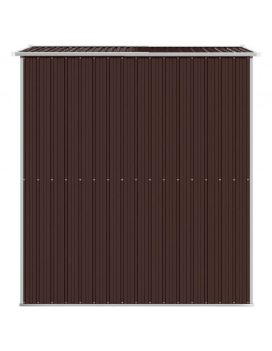 Capanno da Giardino Marrone Scuro 192x191x223cm Acciaio Zincato