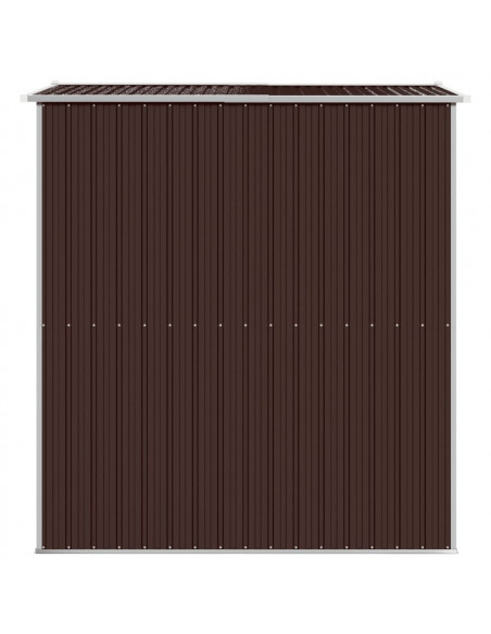 Capanno da Giardino Marrone Scuro 192x191x223cm Acciaio Zincato