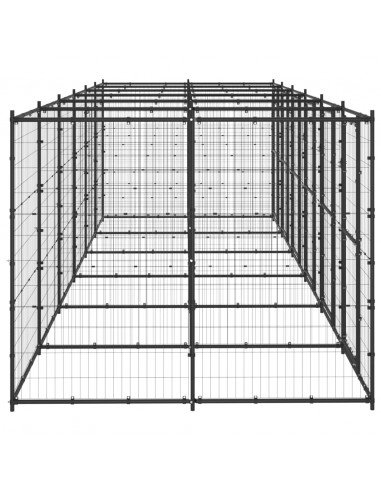 Gabbia per Cani da Esterno in Acciaio 14,52 m²