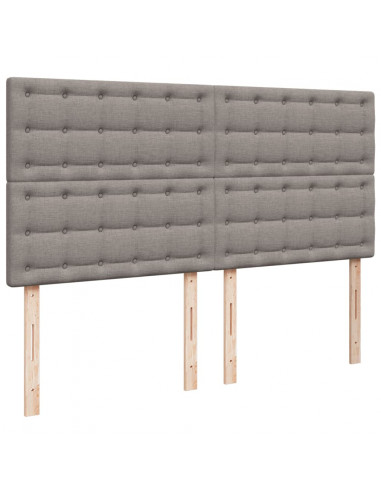 Giroletto a Molle con Materasso Tortora 180x200 cm in Tessuto