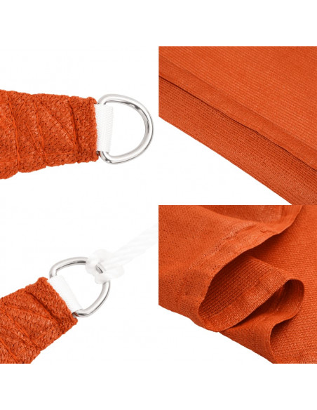 Vela Parasole 160 g/m² Arancione 2,5x3,5 m in HDPE