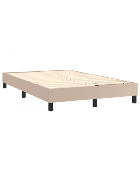 Giroletto a Molle con Materasso Cappuccino 120x200cm Similpelle