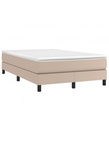 Giroletto a Molle con Materasso Cappuccino 120x200cm Similpelle