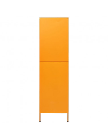 Armadio Giallo Senape 90x50x180 cm in Acciaio