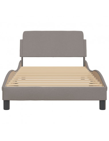 Giroletto con Testiera Tortora 100x200 cm in Tessuto