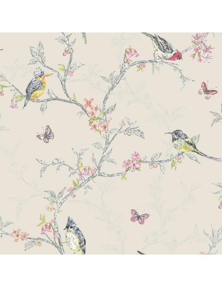 DUTCH WALLCOVERINGS Carta da Parati "Phoebe" Beige
