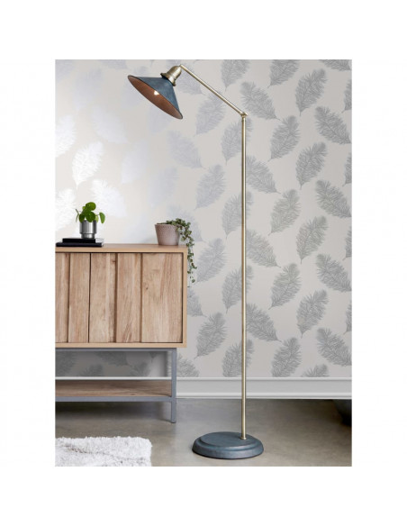 DUTCH WALLCOVERINGS Carta da Parati Fawning Feather Grigio Chiaro