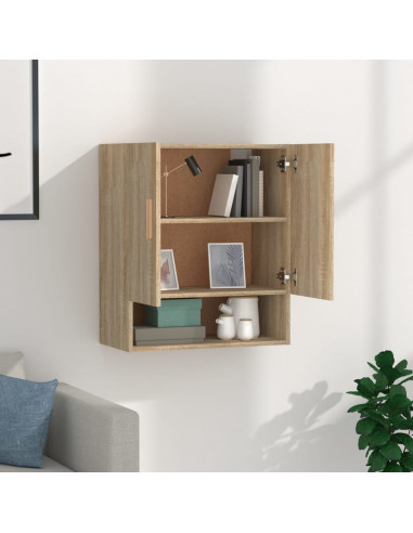 Armadietto a Muro Rovere Sonoma 60x31x70 cm Legno Multistrato
