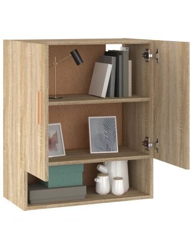 Armadietto a Muro Rovere Sonoma 60x31x70 cm Legno Multistrato