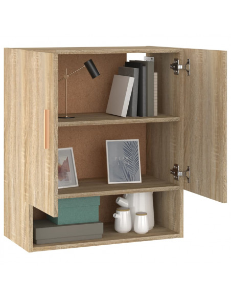 Armadietto a Muro Rovere Sonoma 60x31x70 cm Legno Multistrato