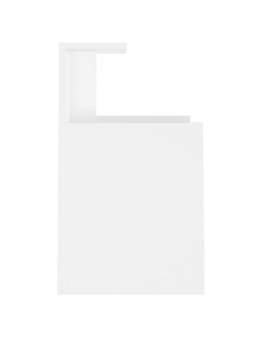 Comodini 2 pz Bianchi 40x35x60 cm in Legno Multistrato