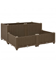 Fioriera Rialzata 80x80x38 cm in Polipropilene 2