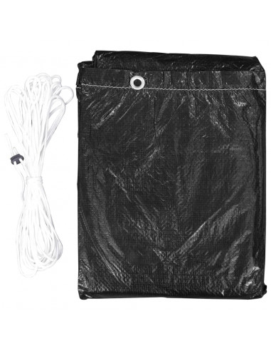 Coperture per Mobili da Giardino 2 pz 6 Occhielli 160x80x75 cm