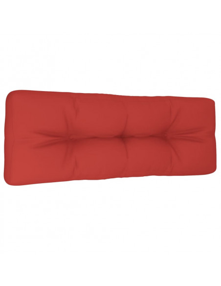 Cuscino per Pallet Rosso 120x40x12 cm in Tessuto