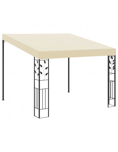 Gazebo a Parete 3x3x2,5 m Crema
