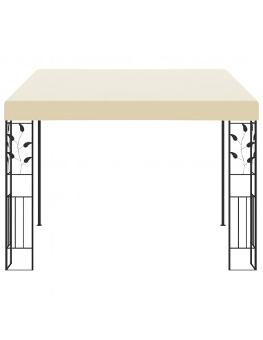 Gazebo a Parete 3x3x2,5 m Crema