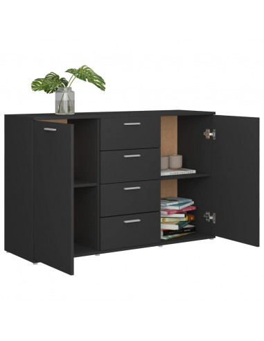 Credenza Grigia 120x35,5x75 cm in Legno Multistrato