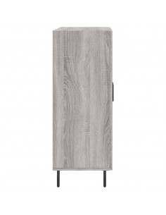Credenza Grigio Sonoma 69,5x34x90 cm in Legno Multistrato 2