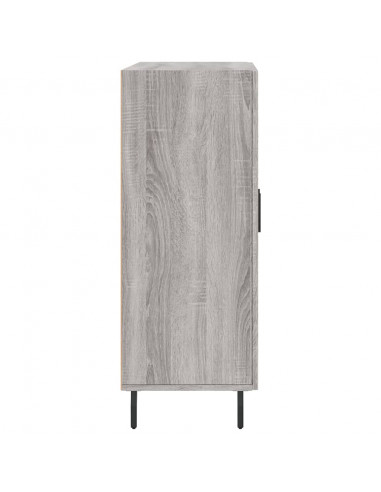 Credenza Grigio Sonoma 69,5x34x90 cm in Legno Multistrato