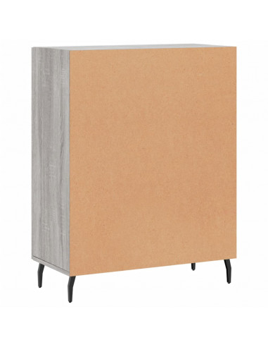 Credenza Grigio Sonoma 69,5x34x90 cm in Legno Multistrato