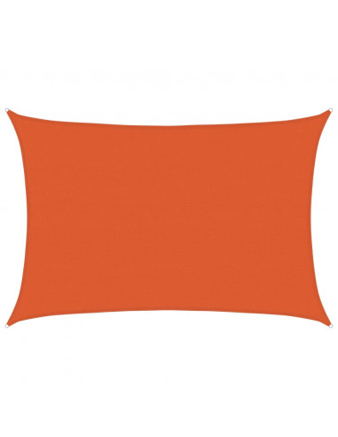 Vela Parasole 160 g/m² Rettangolare Arancione 5x7 m in HDPE