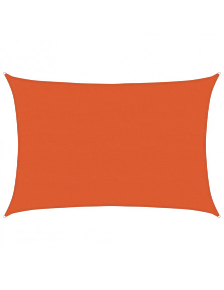Vela Parasole 160 g/m² Rettangolare Arancione 5x7 m in HDPE
