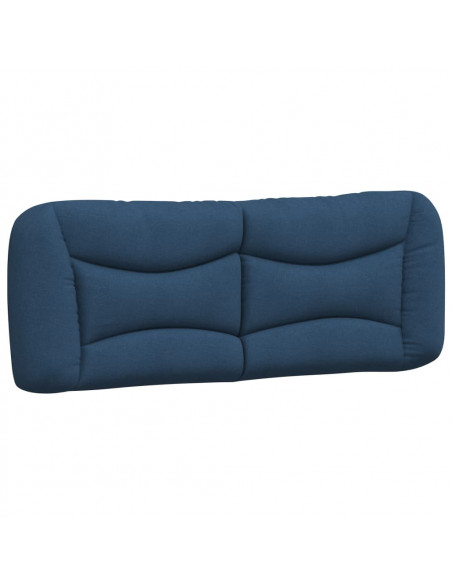 Cuscino Testiera Blu 140 cm in Tessuto