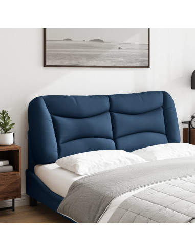 Cuscino Testiera Blu 140 cm in Tessuto