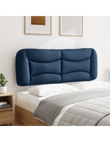 Cuscino Testiera Blu 140 cm in Tessuto