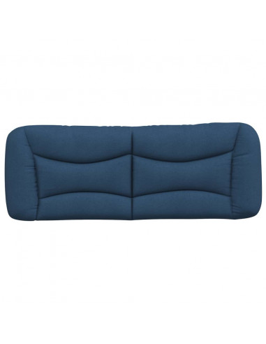 Cuscino Testiera Blu 140 cm in Tessuto