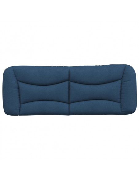 Cuscino Testiera Blu 140 cm in Tessuto