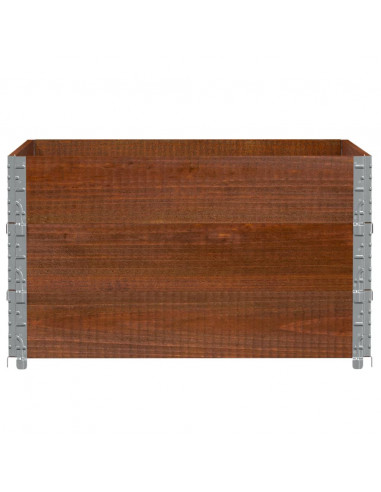 Fioriera da Giardino Marrone 100x100 cm Legno Massello di Pino