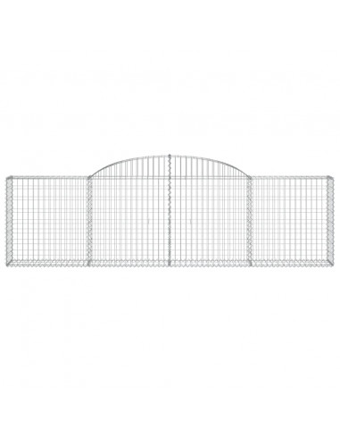 Cesti Gabbioni ad Arco 17 pz 300x30x80/100 cm Ferro Zincato