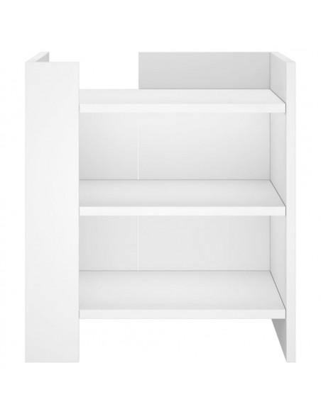 Comodino Bianco 45x50x50 cm in Truciolato