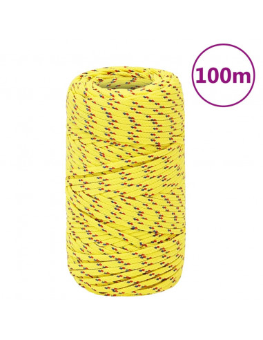 Corda Nautica Gialla 2 mm 100 m in Polipropilene