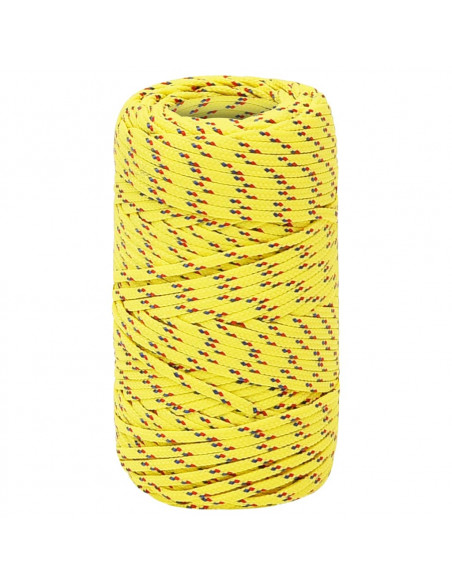 Corda Nautica Gialla 2 mm 100 m in Polipropilene
