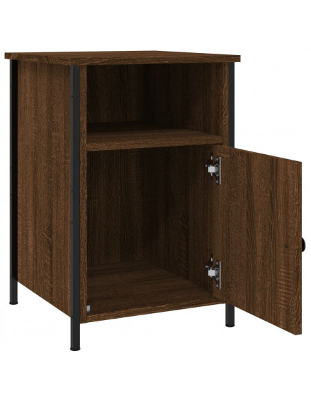 Comodini Rovere Marrone 2 pz 40x42x60 cm Legno Multistrato