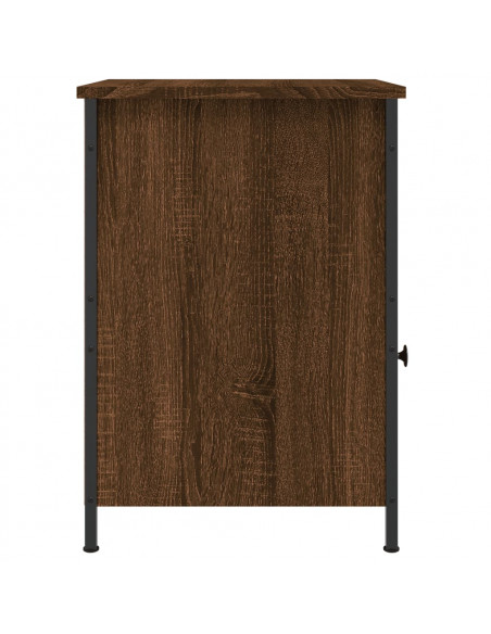Comodini Rovere Marrone 2 pz 40x42x60 cm Legno Multistrato