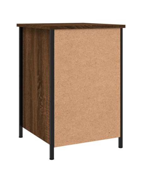 Comodini Rovere Marrone 2 pz 40x42x60 cm Legno Multistrato