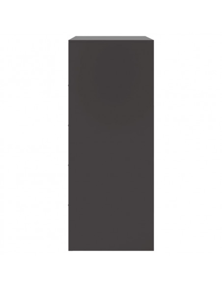 Credenza Nera 67x39x95 cm in Acciaio