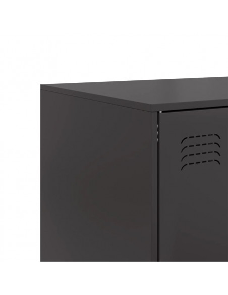 Credenza Nera 67x39x95 cm in Acciaio
