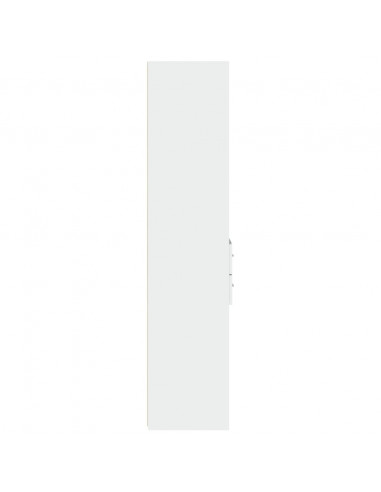 Credenza Bianca 40x42,5x185 cm in Legno Multistrato