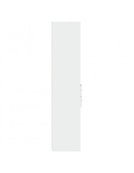 Credenza Bianca 40x42,5x185 cm in Legno Multistrato